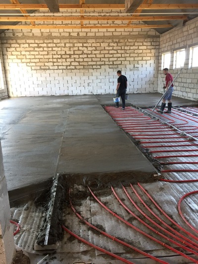 Устройство цементно- бетонной стяжки в Могилеве - main