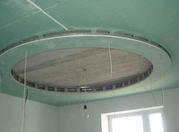 Сочетание натяжного потолка и гипсокартона монтаж в Могилеве - foto 3